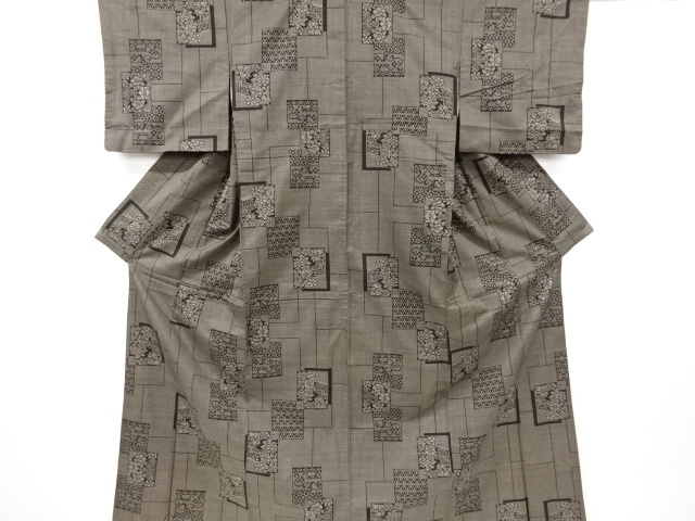 JAPANESE KIMONO / DORO OSHIMA TSUMUGI